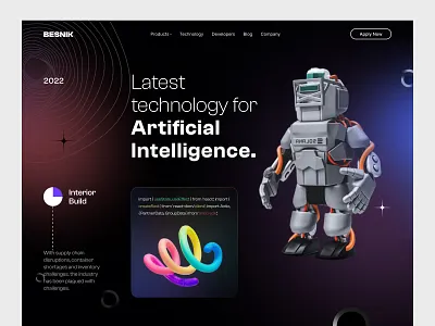 AI design software: Web design ai ai web design artificial intelligence colorful web gradient header header design hero home page landing landing page ui design uihut uiux design web web design web design ui website design
