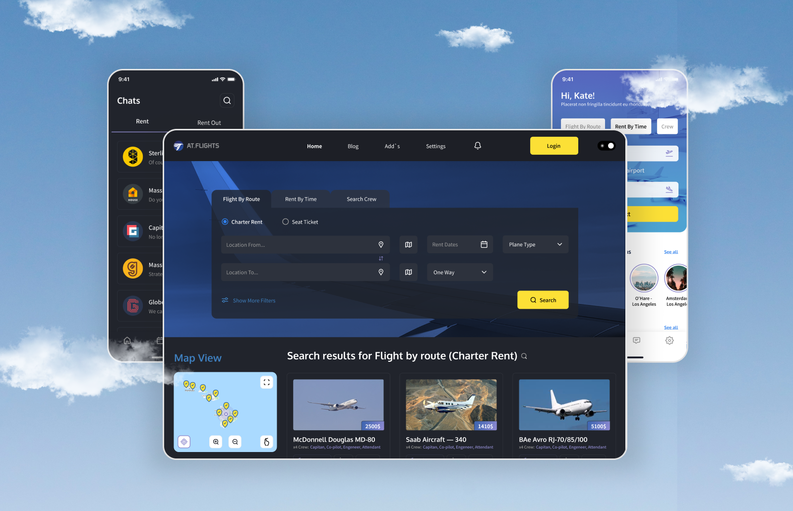 Flight Booking System by Marina Kotenko on Dribbble