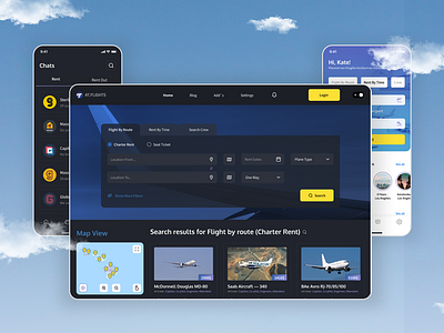 Flight Booking System air aircraft app booking component design design desktop flight flight booking mobile design mockup servise software ui ux