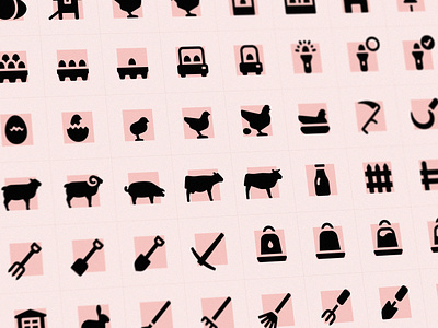 GLYPHICONS Farm set black design icons illustration ipad iphone logo monochromatic symbols ui