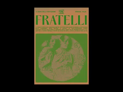 Fratelli creative illustration italy poster posterdesign renaissance typo typo poster typography venice