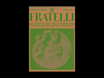 Fratelli creative illustration italy poster posterdesign renaissance typo typo poster typography venice