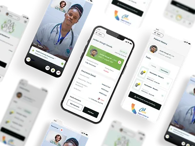Medicare - Mobile App UI app spalsh branding business clean ui design enterprise health healthcare illustration login medical product design signup ui ux wellness white