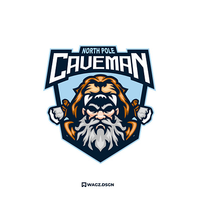 CAVEMAN MASCOT LOGO cave caveman design graphic design illustration logo mascot mascot logo vector