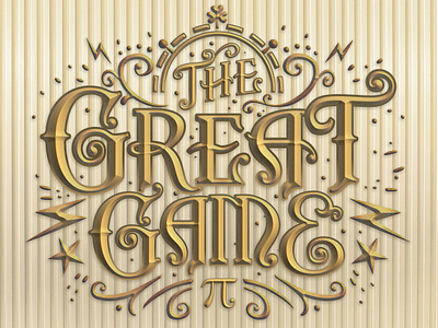 The Great Game branding graphic design hand lettering illustration typography