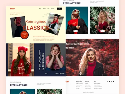 ZARF- Women Fashion Store Landing Page design ecommerce fashion ecommerce fashion landing page landing page landing page concept ui ui ux design ux women fashion