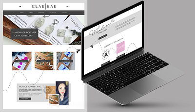 Clae Bae Design Landing Page Design branding design graphic design illustration logo typography ui web design