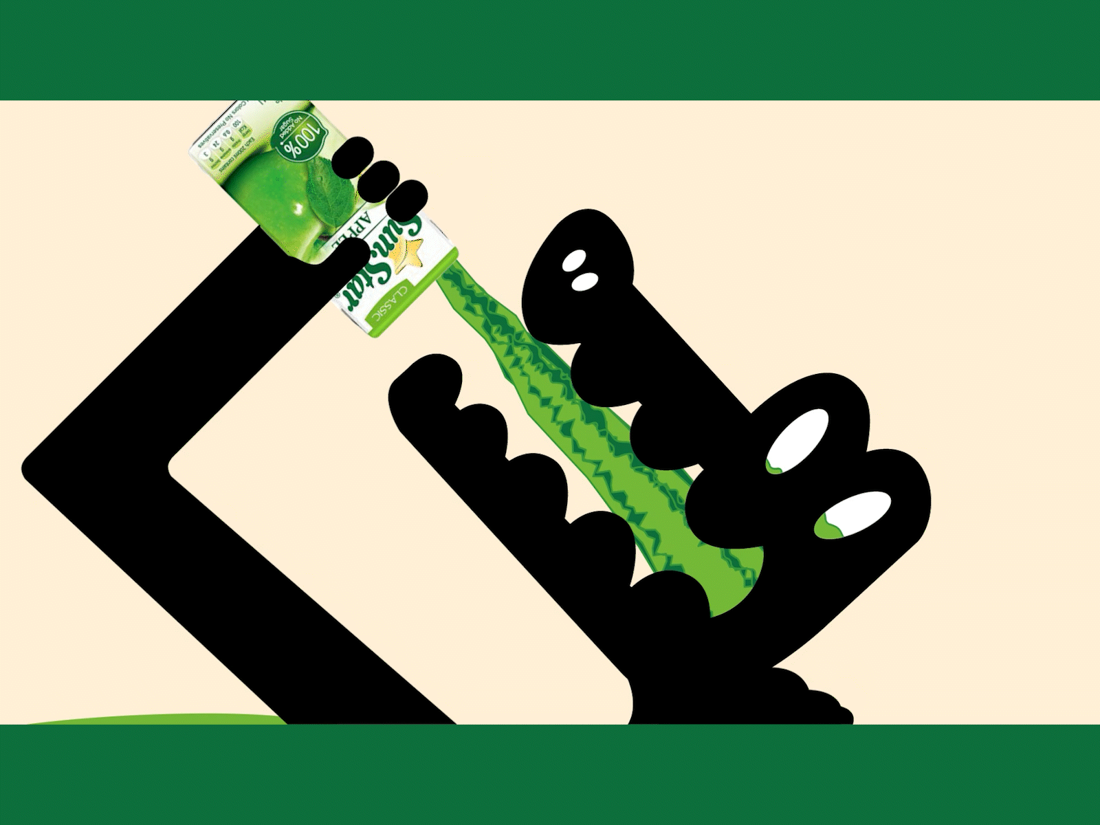 Drink Up ! ads apple apple juice black drink drink up green juice minimal motion white