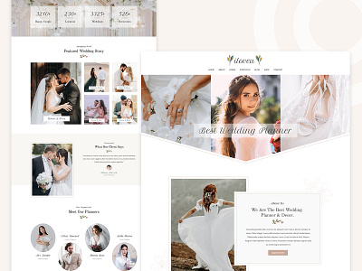 Iloveu - Wedding Planner Template bride event groom minimal ui webdesign website wedding wedding planner
