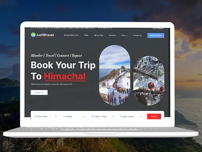 Travel Home Page Design branding design figma graphic design homepage landingpage page travel travellandingpage travelwebsite ui ui design ux website websitedesign