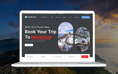 Travel Home Page Design branding design figma graphic design homepage landingpage page travel travellandingpage travelwebsite ui ui design ux website websitedesign