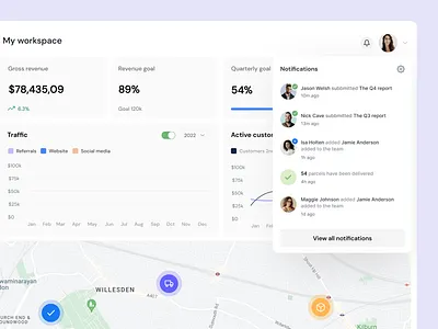 E-commerce Dashboard dashboard e commerce orders parcels product design tracking ui ux