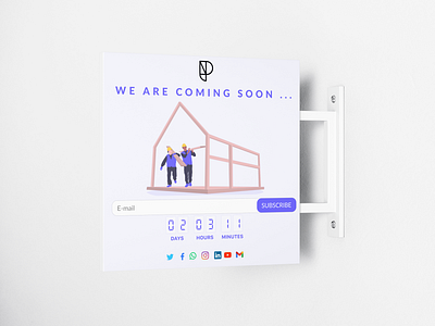 Coming soon 3d animation app branding dailyui design figma graphic design illustration logo motion graphics typography ui ux vector