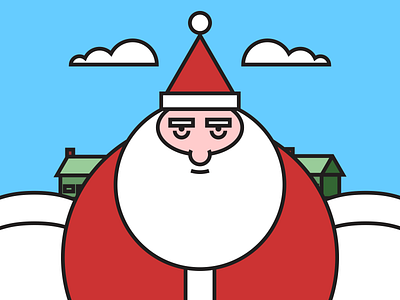 Hangover Santa hangover illustraion illustration illustration art illustration digital illustrations minimalist santa seattle