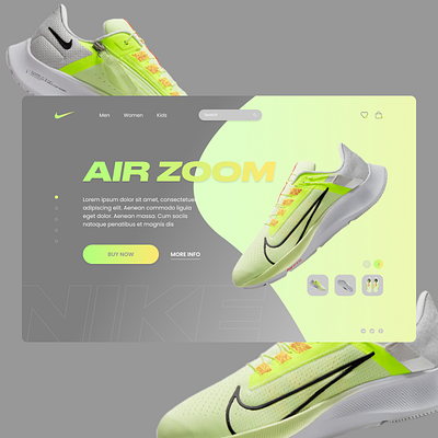 Nike Air Zoom design designer landing nike ui ux webdesign webdesigner website