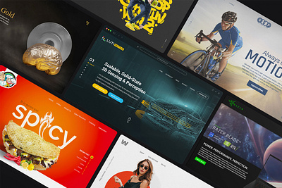 Website UI Design Collection 2022 branding design graphic design graphics heroslider landingpage photoshop ui ux web website