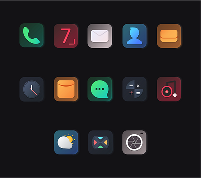 Glossy App Icons icon design