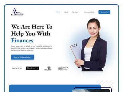 Finance Website Design app app design corporate services corporate website design finance website fintech website it services landing page logo tax website ui ui design uiux user experience user interface ux design