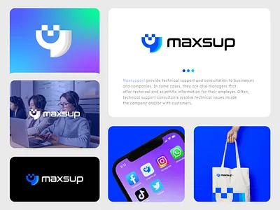 chatbot logo, consultant logo design branding chatbot chatbot logo communication consultant consultant logos customer care design graphic design logo logo design logos m letter logo m logo minimalist support talk tech consultant technology vector