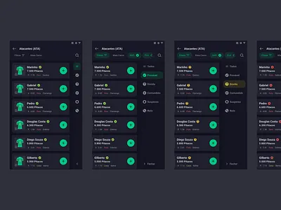 Game app android app apple dark mode game gamefication lateral menu menu mobile sidebar ux