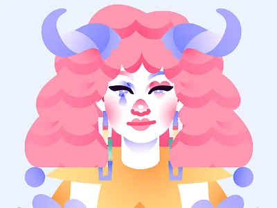 Pietro clown clown girl clowncore digital art digital illustration illustration pietro rainbow vector vector illustration