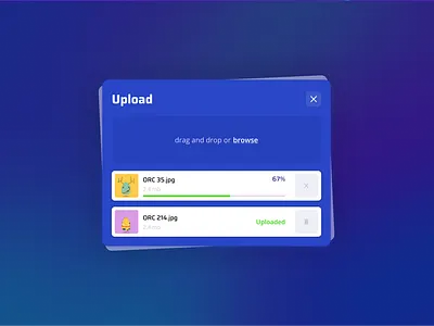 File Upload 2d art clean dailyui design figma flat minimal saas ui upload ux web website