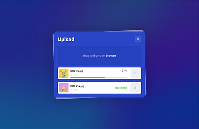 File Upload 2d art clean dailyui design figma flat minimal saas ui upload ux web website