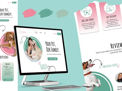 Fur Friends Web Design branding design graphic design illustration logo typography ui vector web design