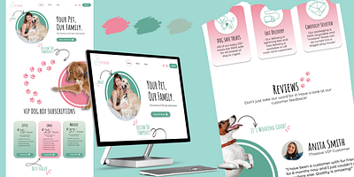 Fur Friends Web Design branding design graphic design illustration logo typography ui vector web design