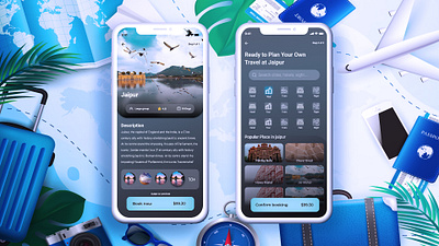 Travel App Concept app branding design designer graphic design mobile app design mobile ui tourism travel travel agency travel app travelling trip ui uiux ux