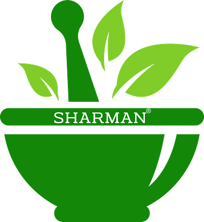 SHARMAN AYURVEDA LOGO branding design graphic design illustration logo vector