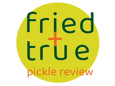 Fried & True Pickle Review art blog branding design graphic design illustration illustrator lettermark logo logotype typography website