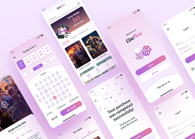 Movie Ticket Booking App app branding design graphic design ui user experience ux