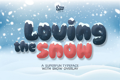 Superfun Winter Theme - Loving Snow Font wintry