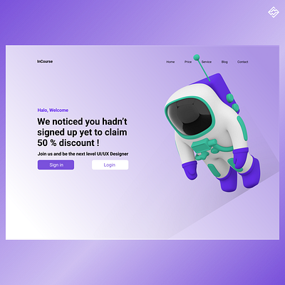 Course Landing Page 3d animation branding dailyui design illustration logo ui ux uiux vector