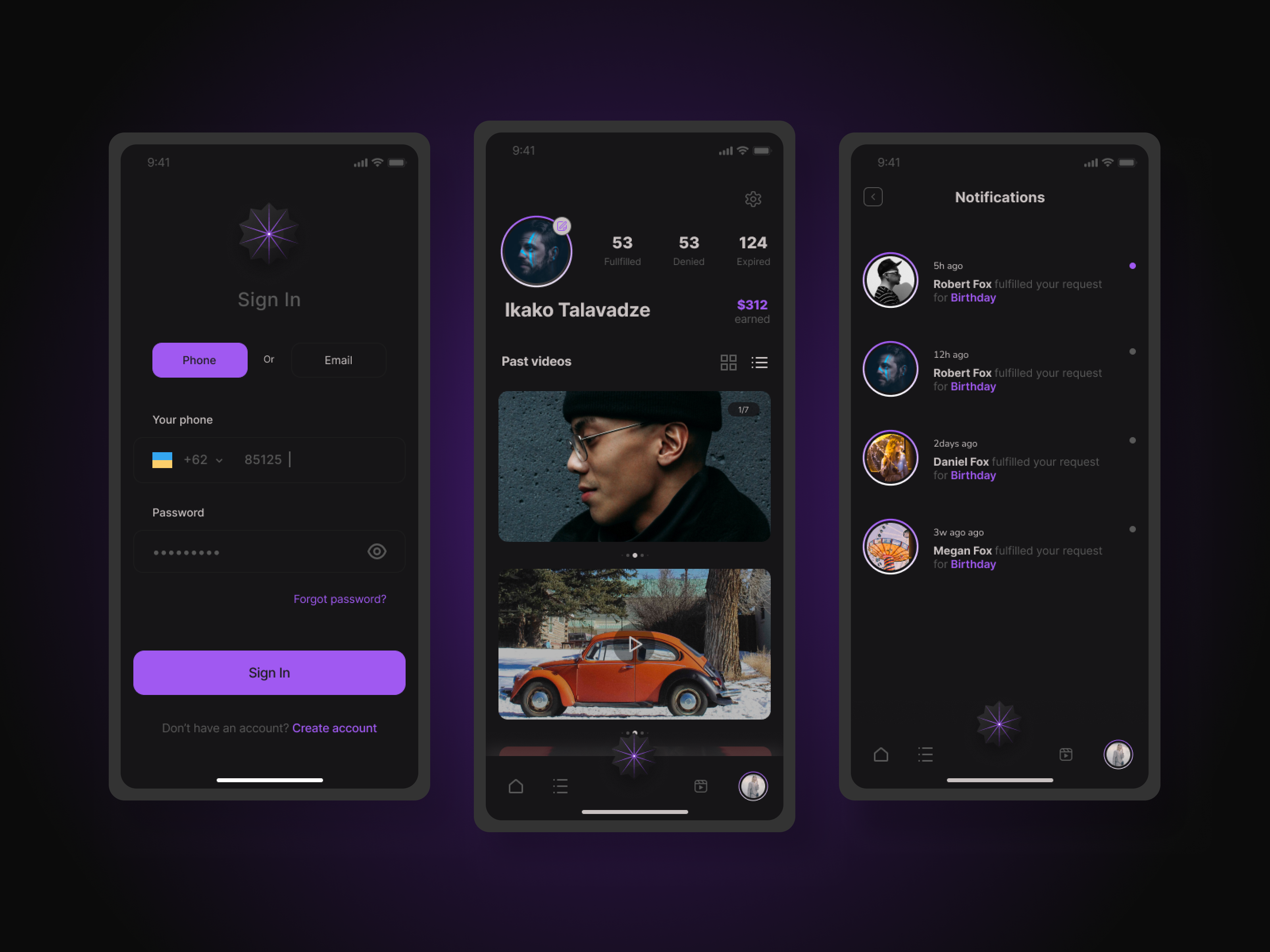 Example of Genie Mobile App