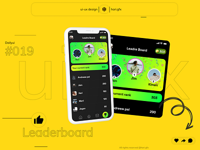 DailyUI Challenge day 019 android app branding clean creative dailyui design graphic design illustration leaderboard logo ui