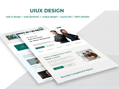 Business Consultan Landing Page UIUX Design agency buiness consultan business business agency design facebook landing page logo design mobile app modern new design premium product design tiktok ui design uiux uiux design web design web page website ui