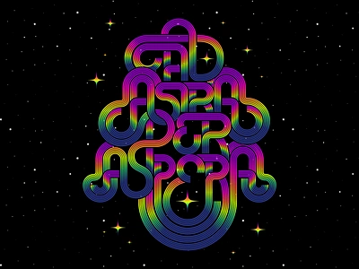 AD ASTRA PER ASPERA design good vibes illustration lettering motivation positive positive thinking typography vector