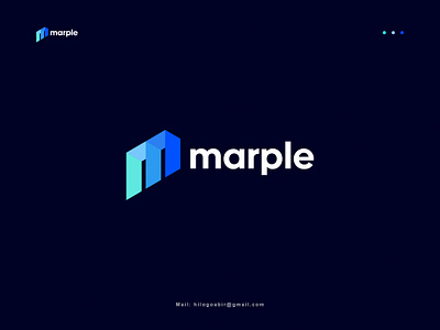 M letter mark logo | marple | modern logo design a b c d e f g h i j k app brand branding creative design ecommerce graphic design identity l m n o p q r s t u v w x y z logo logo design logo inspirations logomark logotype m logo mark minimal modern logo vector