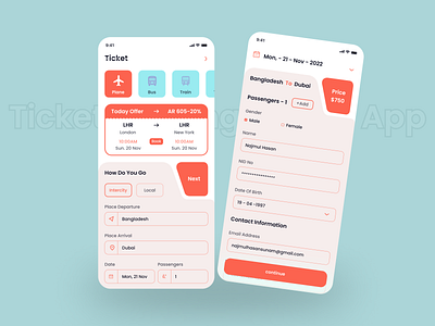 Online Ticket Booking App app app design booking app clean design flight booking app ios app mobile app online online ticket online ticket booking ticket ticket booking app ui ui app ui design