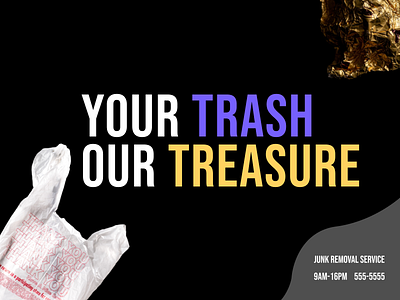 [Daily UI] 098.Advertisement 098 advertisement dailyui modern trash treasure