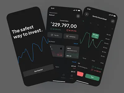 Stock Market App design figma uidesign uiux