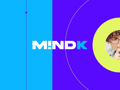 M!NDK ! 2023 brand branding company design developer digital identity it k logo m mark new nft service sign trend typography