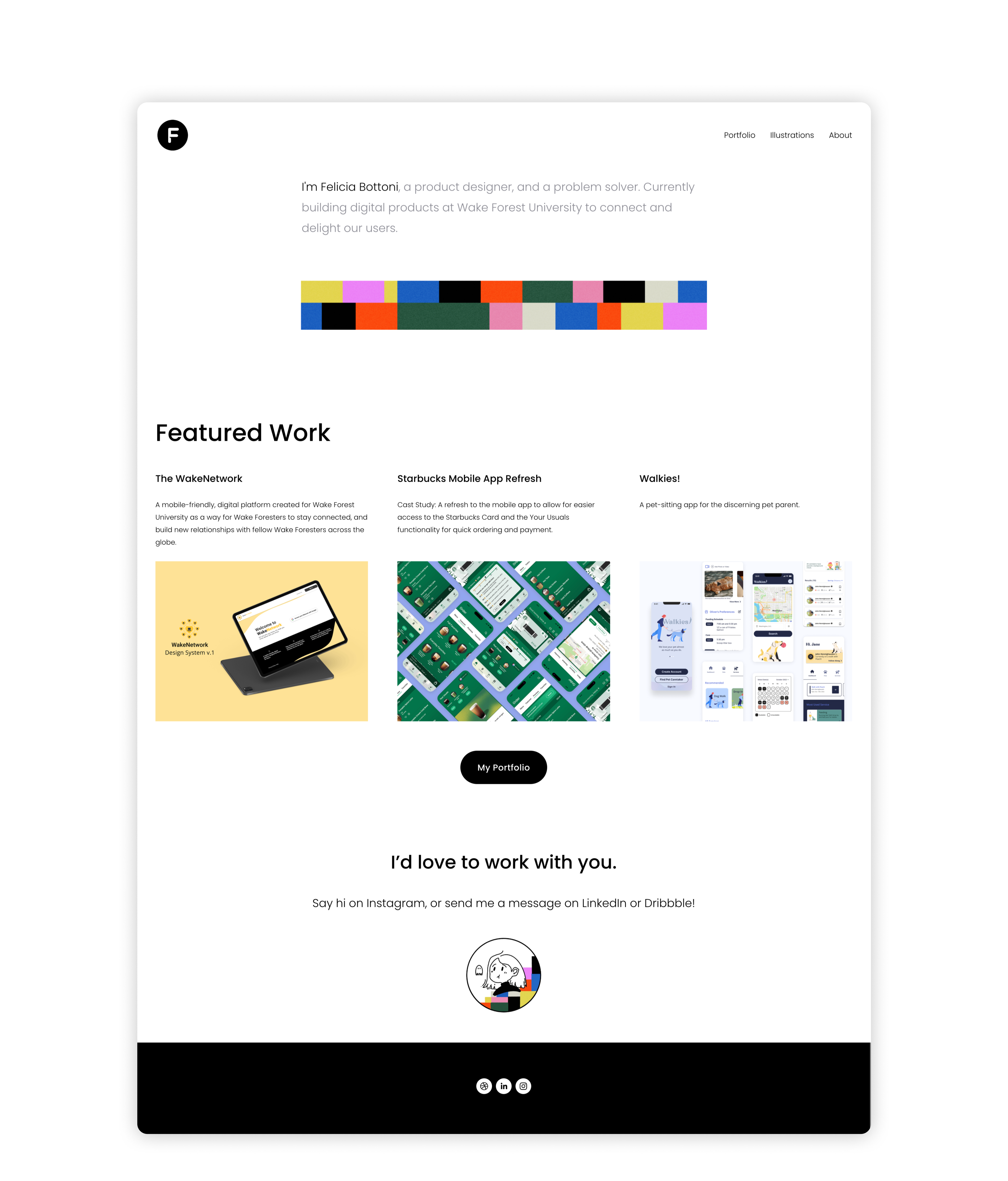 My Portfolio Site app design branding design figma illustration logo product design ui ux vector