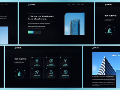 Owners Managment Company association design ui uiux ux web webdarkui websiteuiux