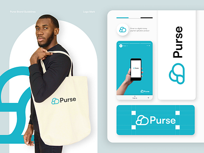 Purse - Digital Wallet Apps Logo Branding amazing apps brand guidelines branding branding indentity colorful design finance finance logo graphic design identity inspirational designs logo logo awesome logo mark minimalist payment popular ui wallet logo