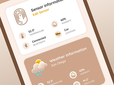Sensor screen app mobile app sensor ui weather