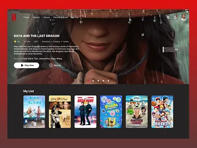 Daily UI 06 - Netflix Homepage figma movies netflix streaming app ui web design