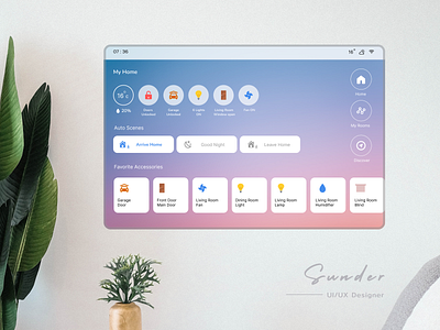 Smart Home HMI Design animation controlhome embedded hmi hmidesign home smarthome ui uiux ux